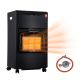 Heikoeco® Heizgerät, Keramik Gasheizer, 4,2KW Heizstrahler, Faltbarer Gasstrahler, Mobiler und Energiesparender Gasheizofen Schwarz